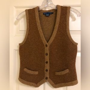 Ralph Lauren Lambs Wool sweater vest size Medium